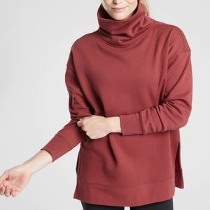 Athleta Women’s 24/7 Funnel Neck XS — Maple Red